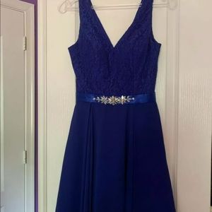 Royal blue dress